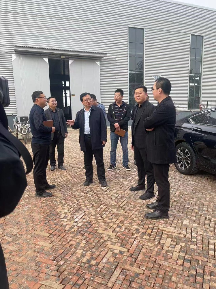 鹽山縣長來我廠參觀考察